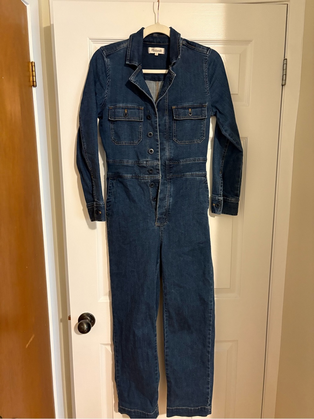 Madewell Dark Blue Denim Jumpsuit size 0